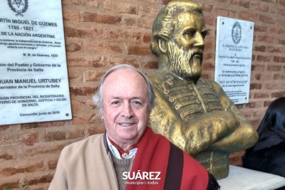 El chozno nieto de Martín Miguel de Güemes estará presente en Huanguelén