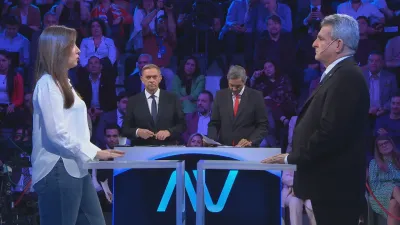 Lo que no se vio del debate entre Villarruel y Rossi: gritos, gestos y caramelos en las tribunas