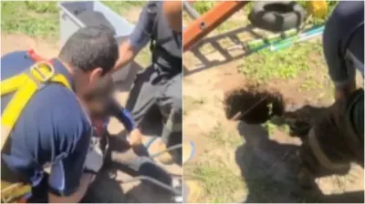 Dramático rescate en un jardín de infantes: alumno de 5 años cayó a un pozo ciego