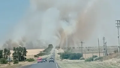 Controlaron el incendio en la Comarca Serrana y habilitaron el paso en la ruta 72