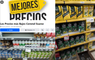 Inflación: crean un grupo para publicar precios convenientes de comercios suarenses