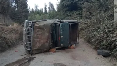 Río Negro: un hombre volcó y lo aplastó su propia camioneta