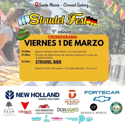 Preparativos en marcha para la 9° edición de la Strudel Fest