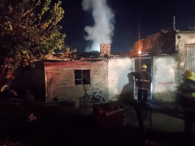 Esta madrugada hubo un principio de incendio en una vivienda de calle Baigorria