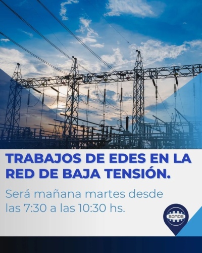 Corte de energía para mañana