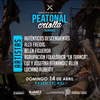 Tercera edición de la Peatonal Criolla