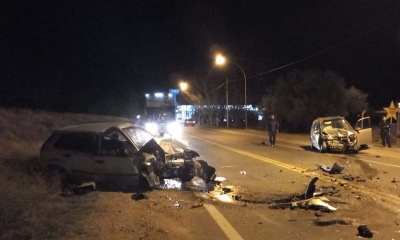 Murió un hombre en un choque frontal en la Ruta 229