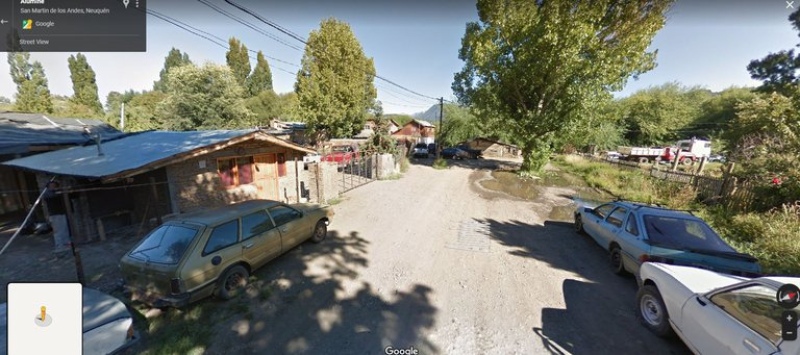 La casa del secuestrador queda sobre la calle Alumine, en el barrio Villa Paur de San Martín de Los Andes