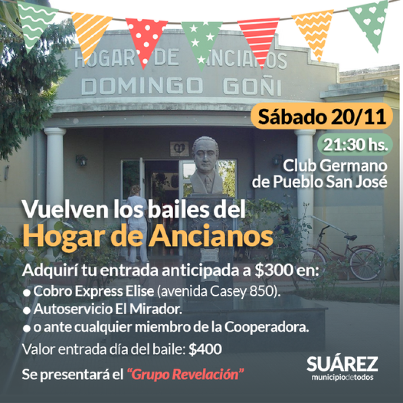 Vuelven los bailes del Hogar de Ancianos “Domingo Goñi”