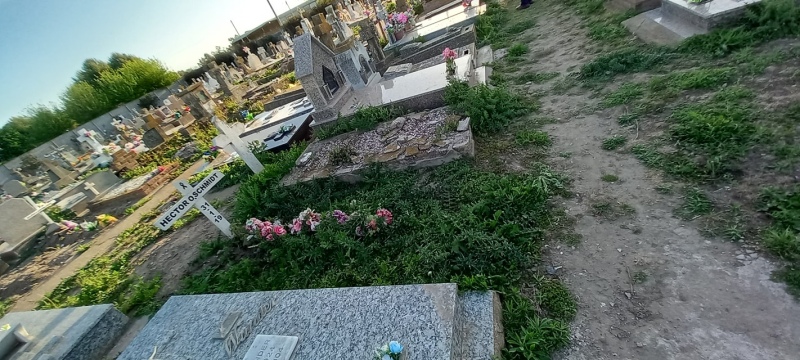 Quejas por el estado de abandono en el cementerio municipal