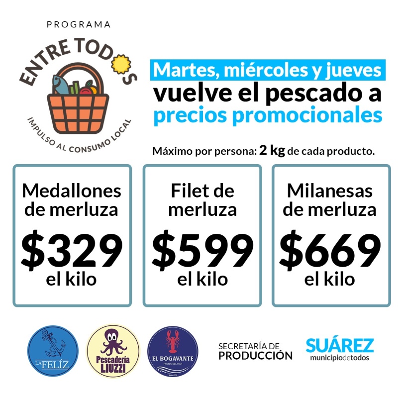 Vuelve Pescado para Todos: Martes, miércoles y jueves vuelve el pescado a precios promocionales