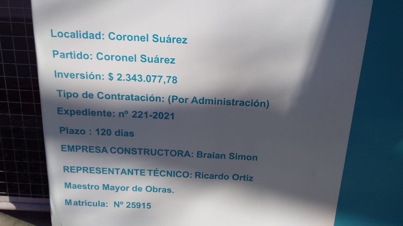 ¿No es mucho dinero más de dos millones de pesos por una vereda?