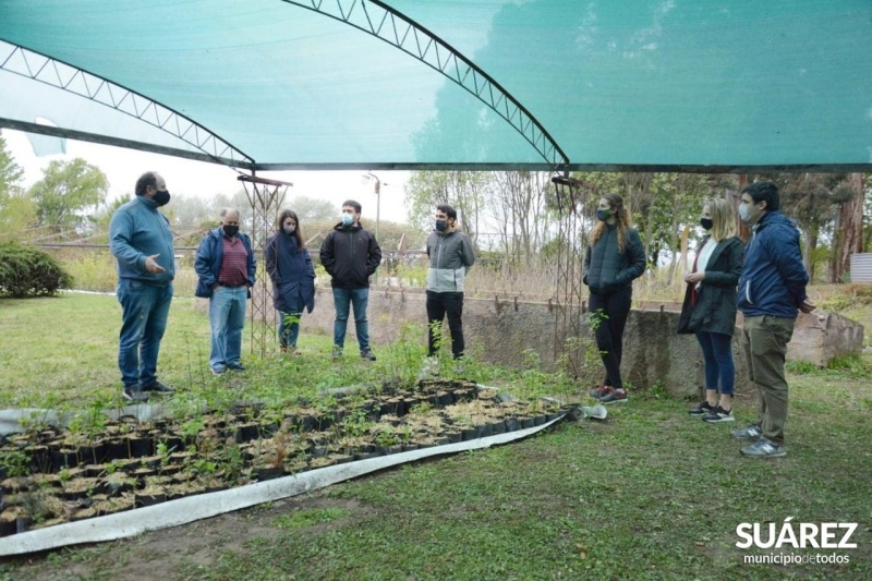 Funcionarios del OPDS recorrieron el Vivero Municipal