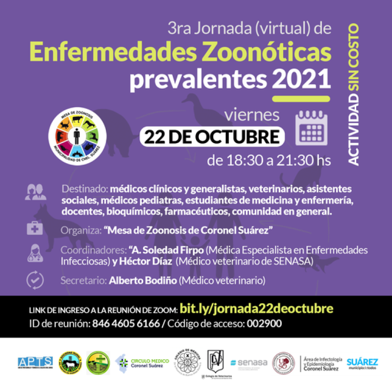 3ra Jornada Virtual de Enfermedades Zoonóticas prevalentes 2021