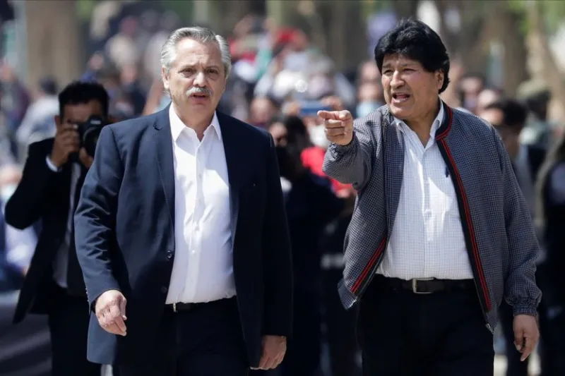 Evo Morales y Rafael Correa llegaron a la Argentina para participar de un acto con Alberto Fernández