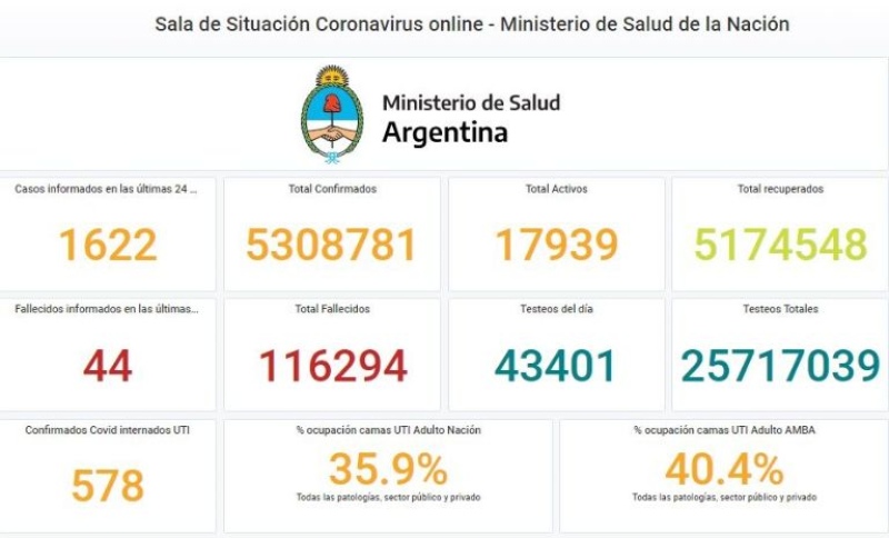 Coronavirus en Argentina: volvieron a aumentar las muertes y los casos