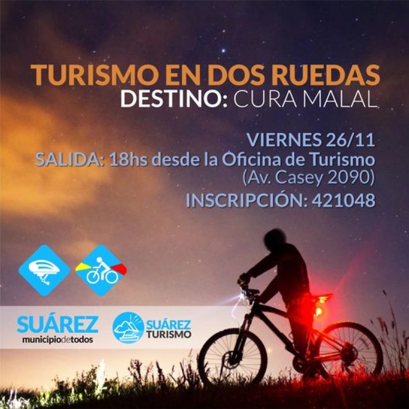 Turismo en dos ruedas “nocturno”: Destino “Curamalal”