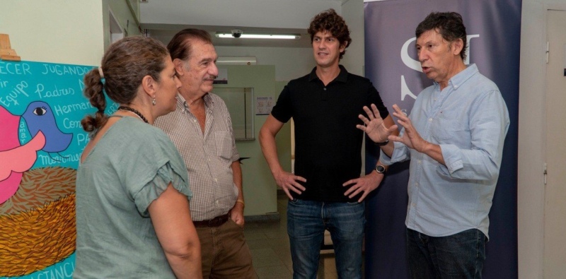 El intendente de San Isidro, Gustavo Posse con el senador Martín Lousteau y Federico Storani. Foto archivo