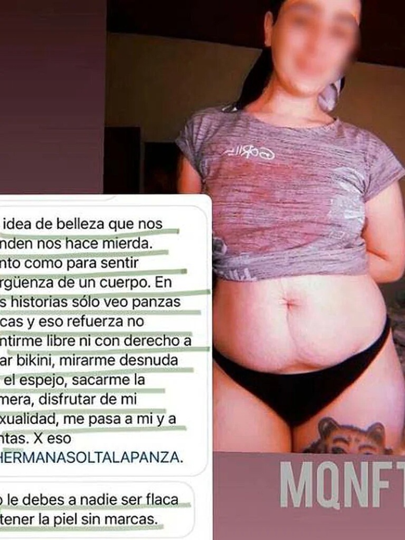 “Hermana, soltá la panza”: la campaña viral para combatir el operativo bikini