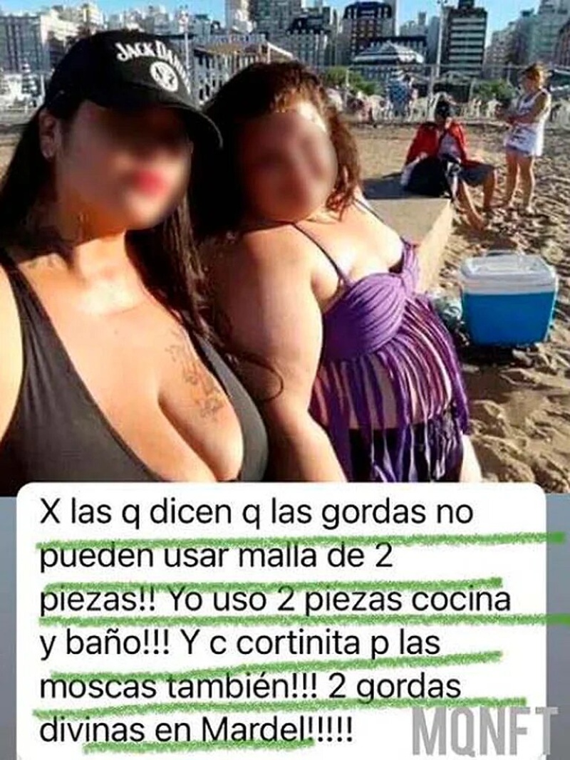 “Hermana, soltá la panza”: la campaña viral para combatir el operativo bikini