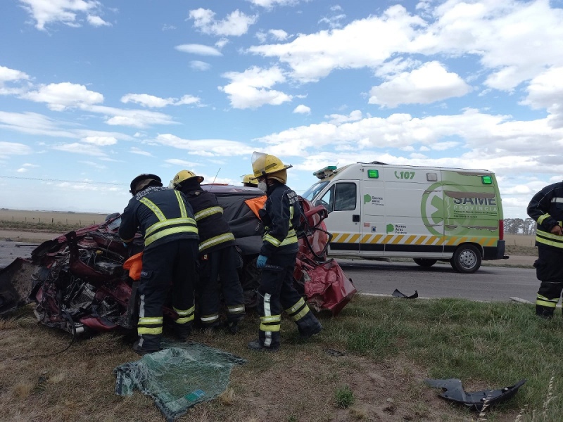 KILÓMETRO 15 DE LA RUTA 33: Una persona murió en un triple choque