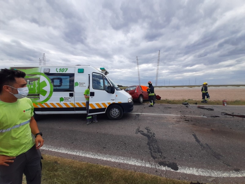 KILÓMETRO 15 DE LA RUTA 33: Una persona murió en un triple choque