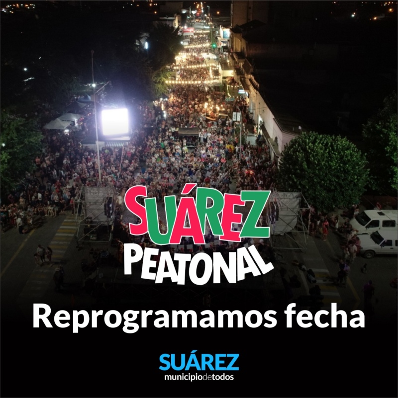 Una buena medida: reprograman el Suárez Peatonal del próximo domingo