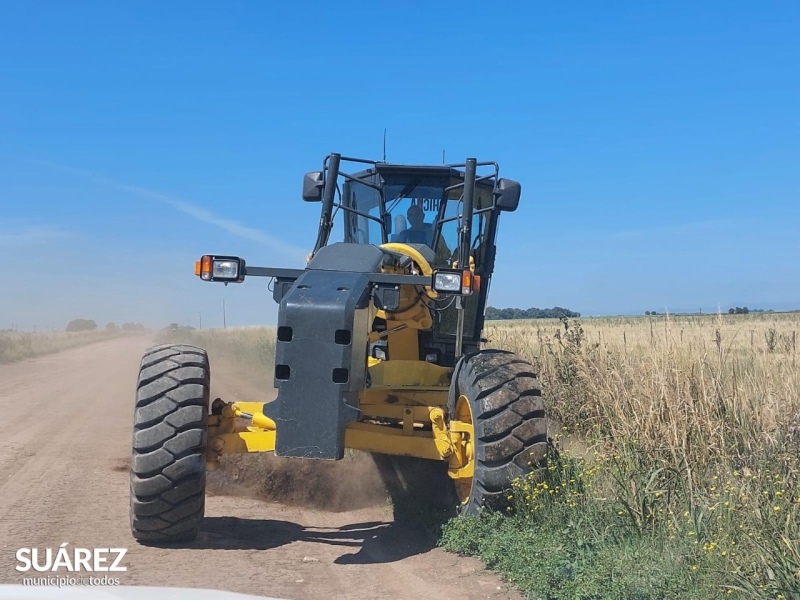 Trabajos viales rurales en diferentes sectores del distrito