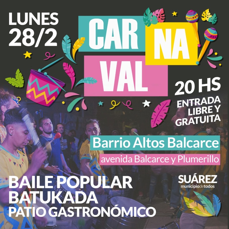 Altos Balcarce se prepara para celebrar el carnaval