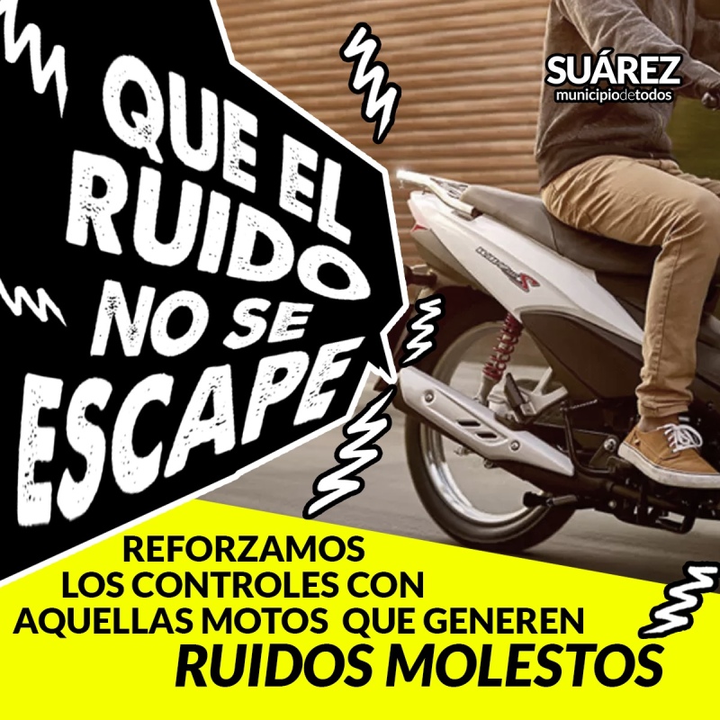 Secuestrarán las motos con escapes modificados que provoquen ruidos molestos