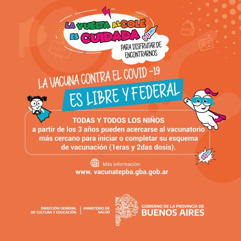 Campaña de vacunación en las escuelas