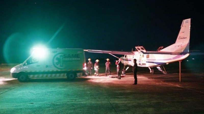 Un joven de Tres Arroyos sufrió graves quemaduras mientras hacía un asado