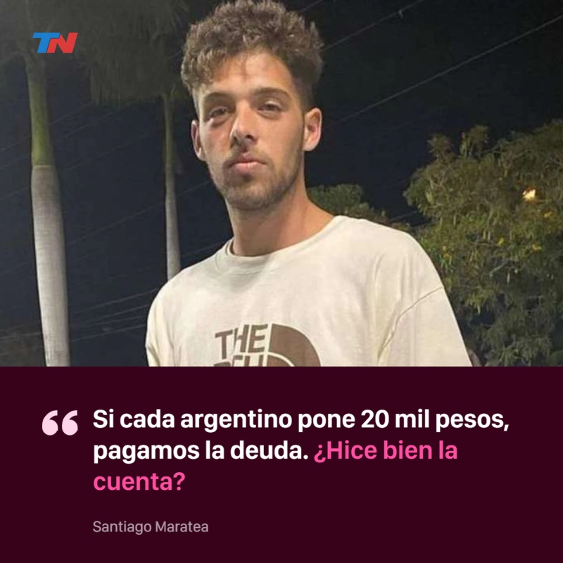 Santi Maratea propuso una campaña para pagarle al FMI: “¿Si cada argentino pone 20 mil pesos?”