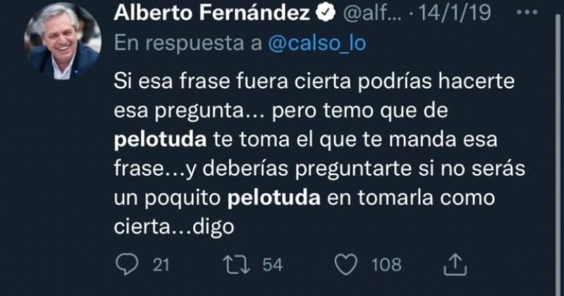 Alberto Fernández: de mandar a aprender a cocinar a una mujer a darle «vergüenza» la violencia de género