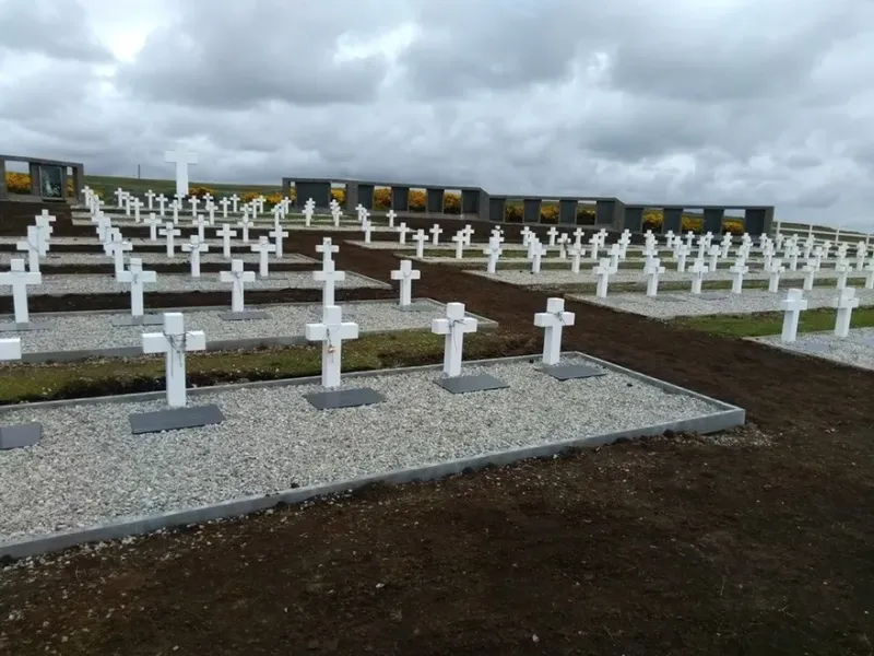 Cementerio de Darwin en las islas Malvinas