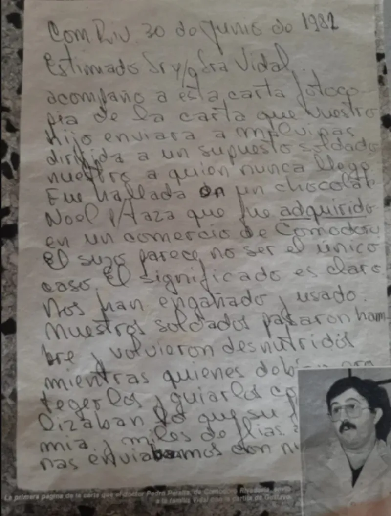 Carta del doctor Peralta