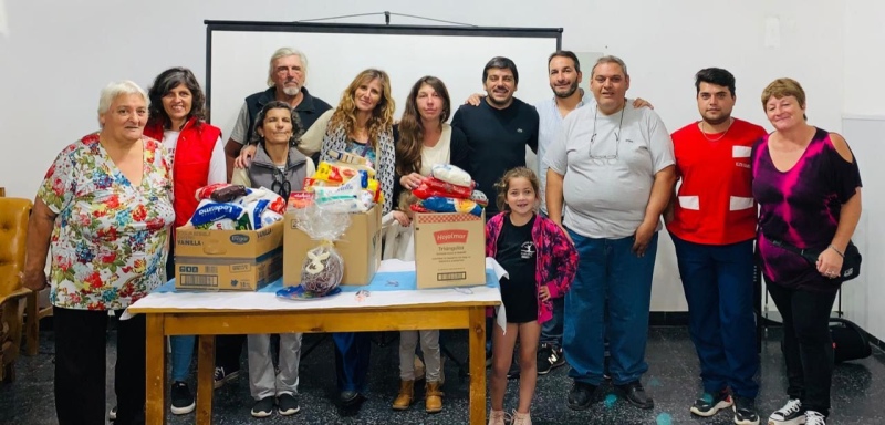 El PJ entregó alimentos en el Hogar de Ancianos Horacio C Hook de Huanguelen