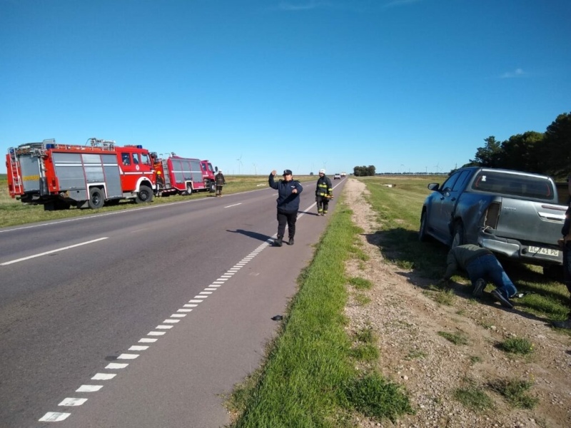 Choque en cadena entre tres vehículos en la ruta 33 pero sin heridos de consideración