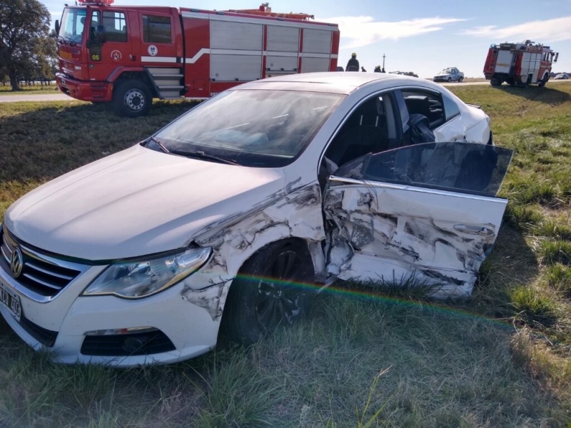 Choque en cadena entre tres vehículos en la ruta 33 pero sin heridos de consideración