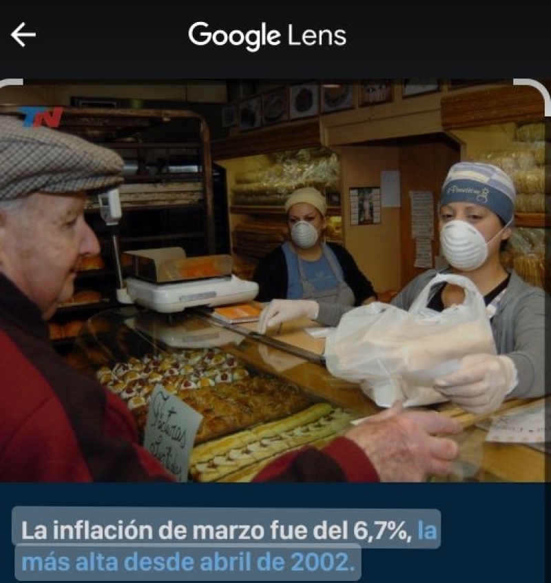 La inflación de marzo fue de 6,7% y es la cifra más alta en los últimos 20 años