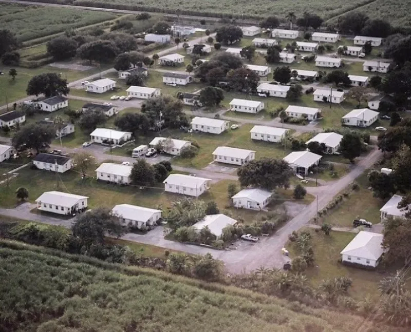 Una vista aérea de Villa Milagro.