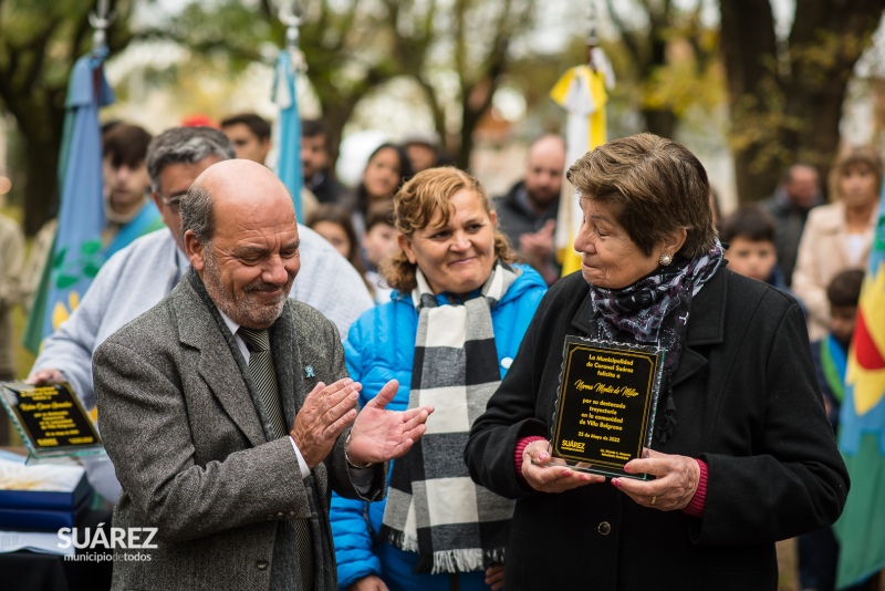 Cumpliendo la tradición, el Día de la Patria se festejó en Villa Belgrano