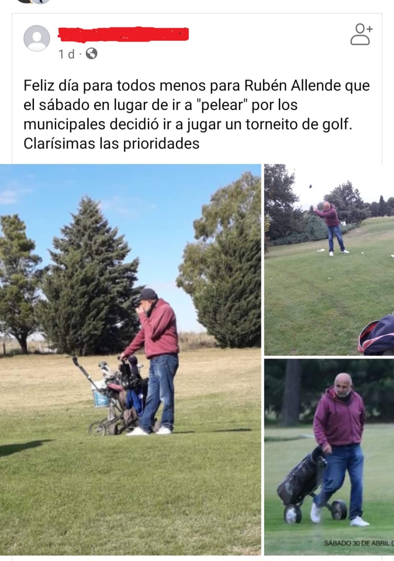 Si hay un conflicto en marcha, ¿un sindicalista no puede jugar al golf?