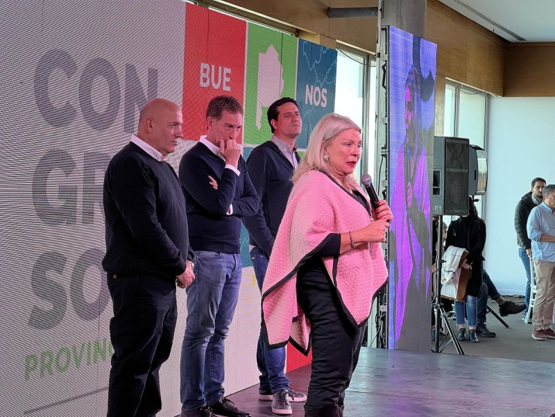 Lilita Carrió cerró el Congreso de la Coalición Cívica en Mar del Plata con presencia suarense