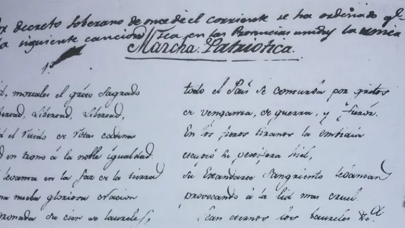 Se la conocía como Marcha Patriótica o Canción Patriótica Nacional. En la década de 1840 comenzó a denominarla Himno Nacional Argentino