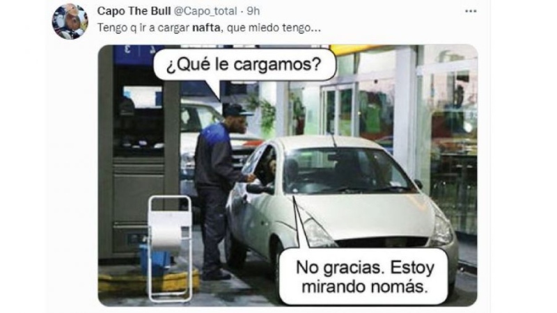 Subió la nafta y volvieron los memes