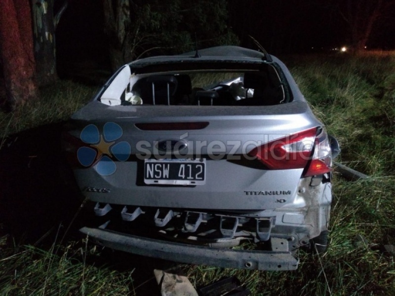 Un herido de consideración tras un vuelco en la ruta 67