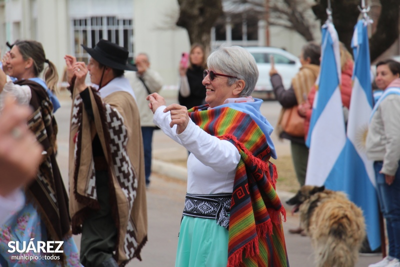 En Huanguelén se hizo el acto por el Día de la Independencia sin ningún representante del Ejecutivo