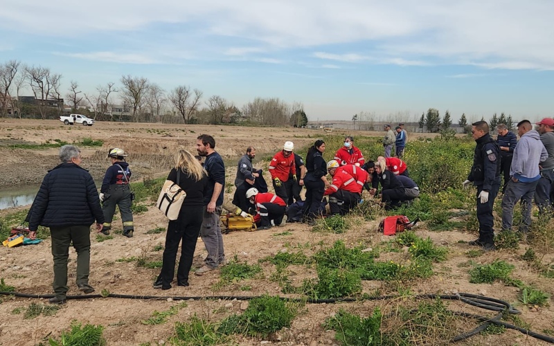 Cayó un helicóptero en Don Torcuato con cinco personas a bordo