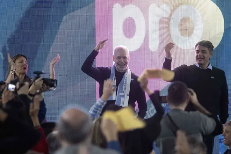 Horacio Rodríguez Larreta y Jorge Macri, en el locro en el que se confirmó la sucesión del jefe de Gobierno